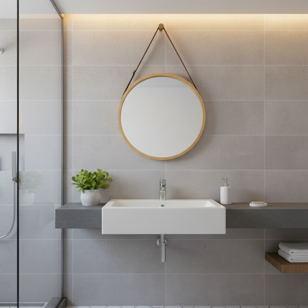 Zrcadlo, přírodní bambus, LEMI 1