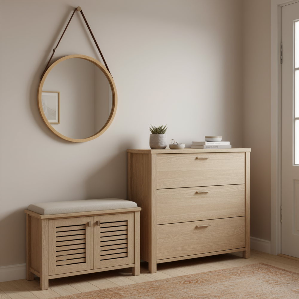 Zrcadlo, přírodní bambus, LEMI 1