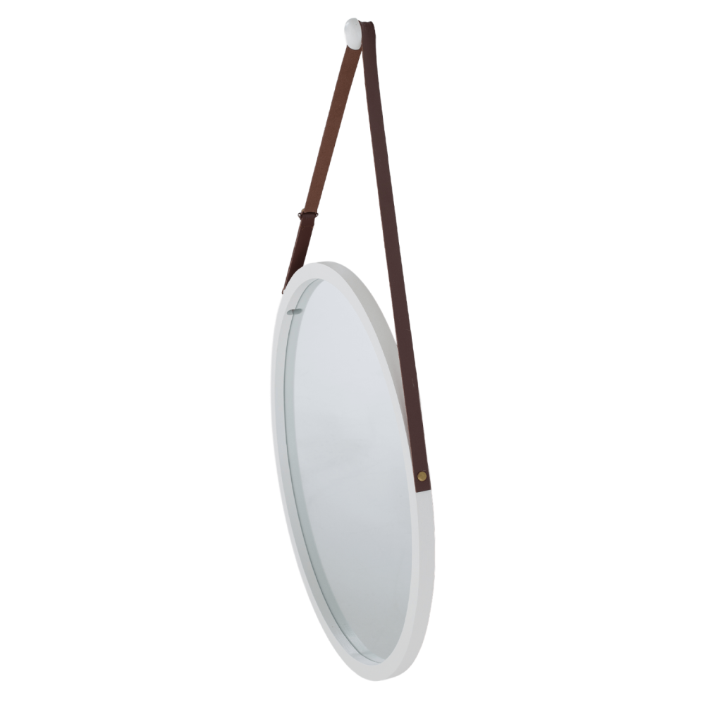 Zrcadlo, bambus/bílá, LEMI 1