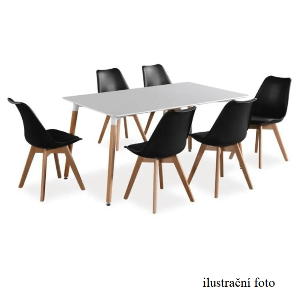 Židle, tmavohnědá/buk, BALI 2 NEW