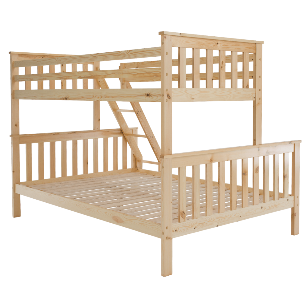 Patrová rozložitelná postel, přírodní, LUINI