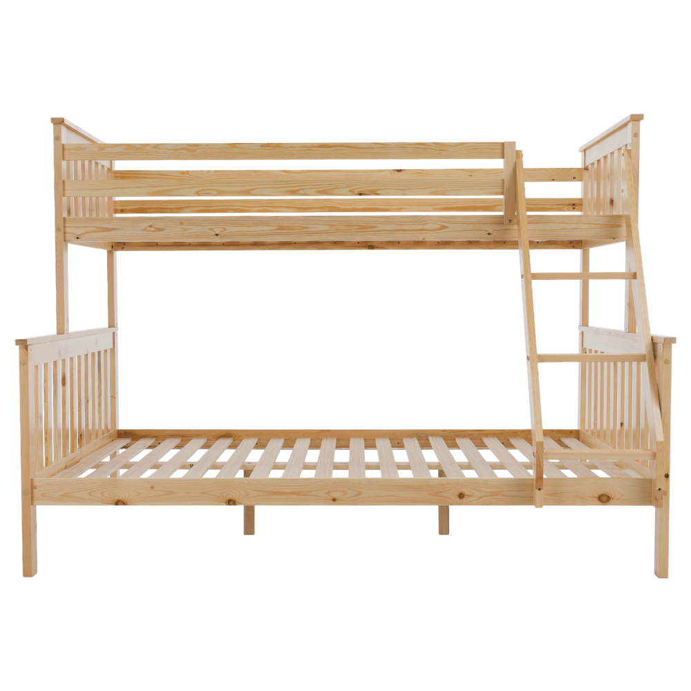 Patrová rozložitelná postel, přírodní, LUINI