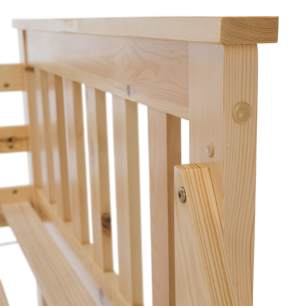 Patrová rozložitelná postel, přírodní, LUINI