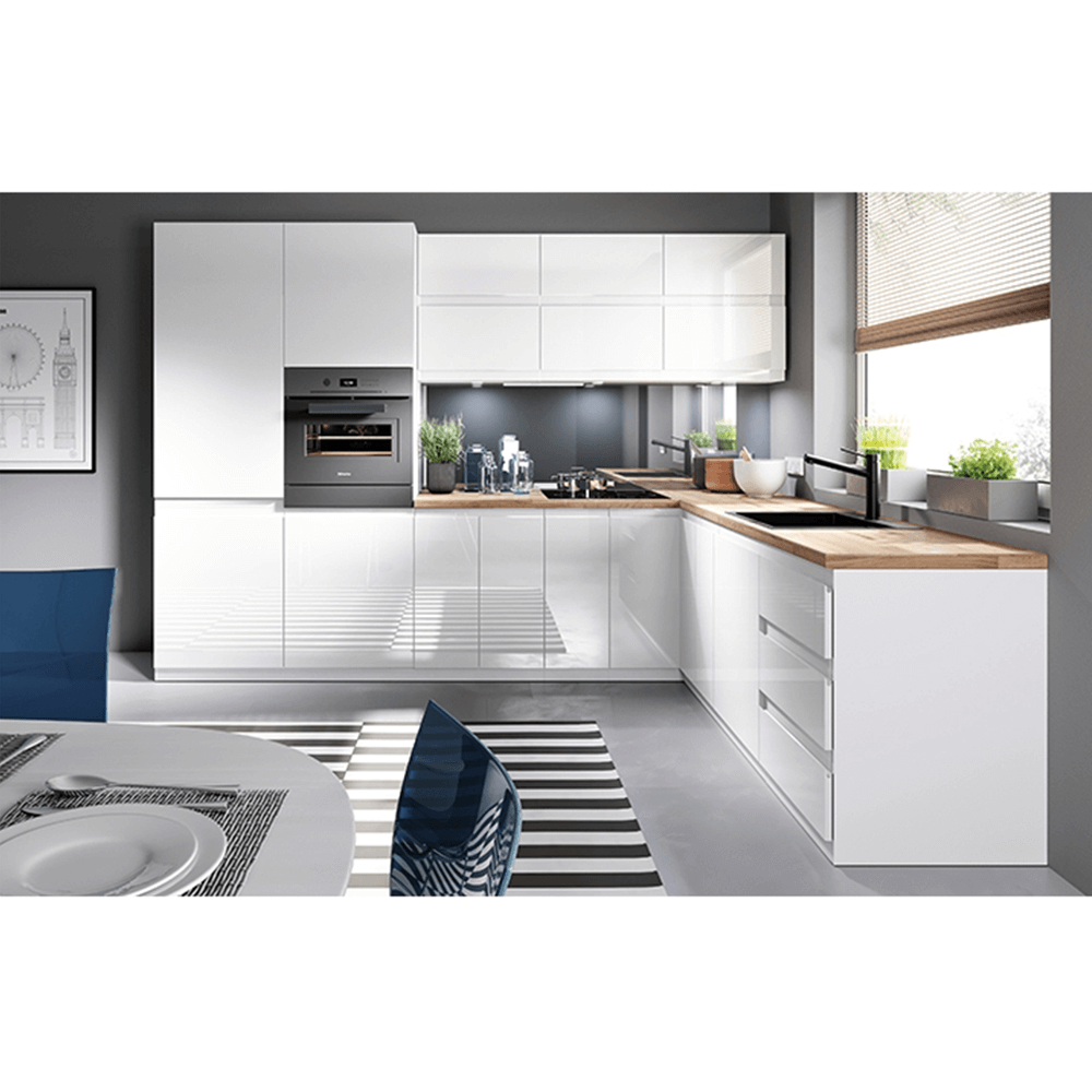 Horní skříňka, bílá/bílý extra vysoký lesk, AURORA G602F