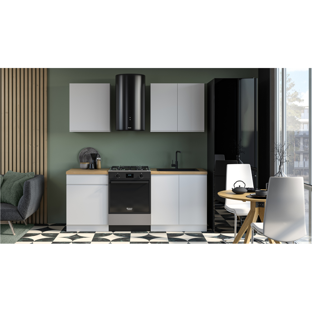 Horní skříňka, bílá/bílý extra vysoký lesk, AURORA G602F