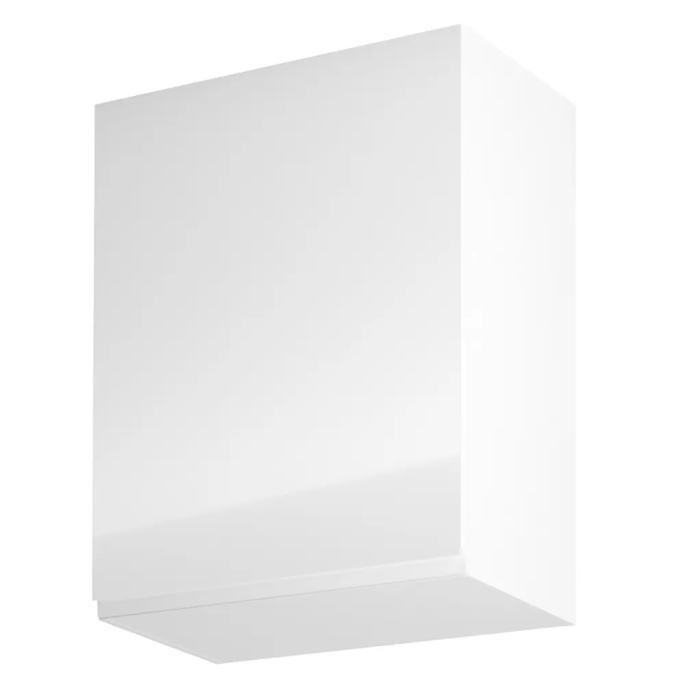 608/5000Horní skříňka, bílá / bílý extra vysoký lesk, levá, AURORA G601F