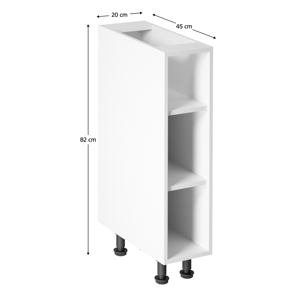 Spodní skříňka, bílá, AURORA D20P