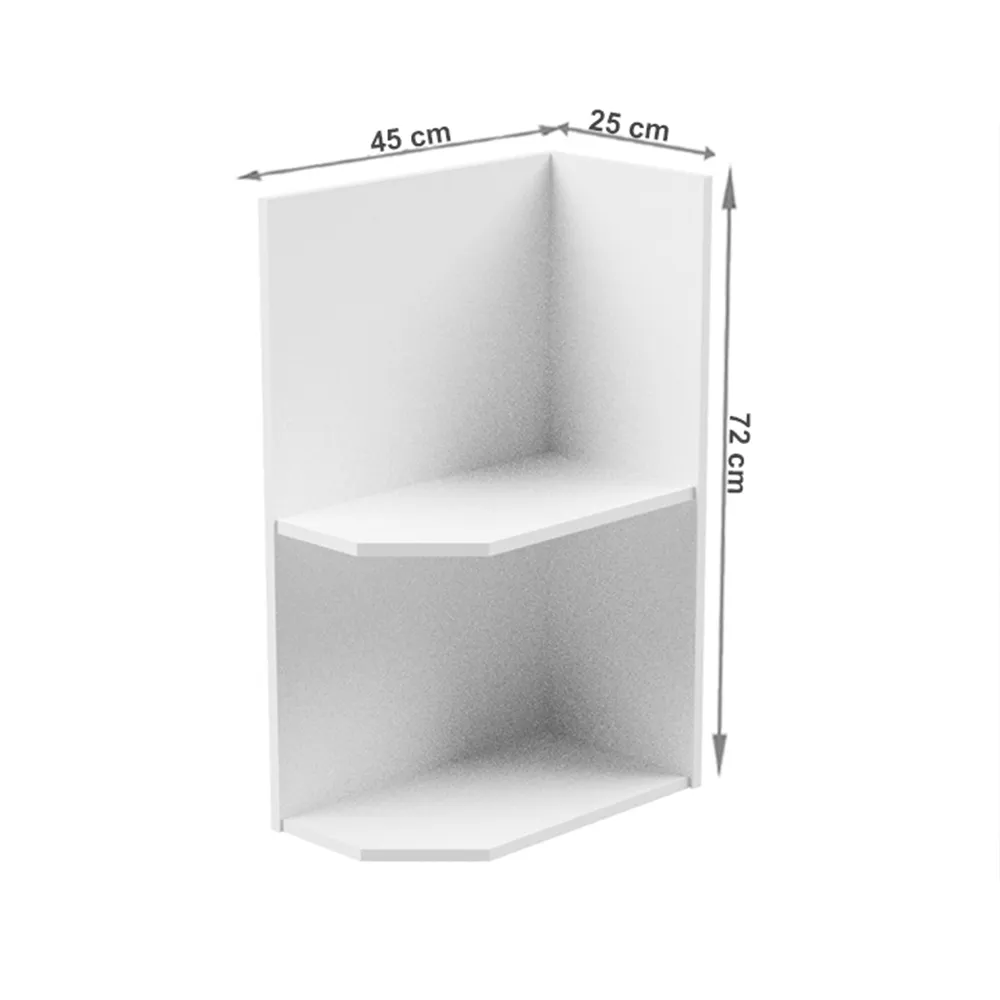 Spodní skříňka, bílá, pravá, AURORA D25PZ