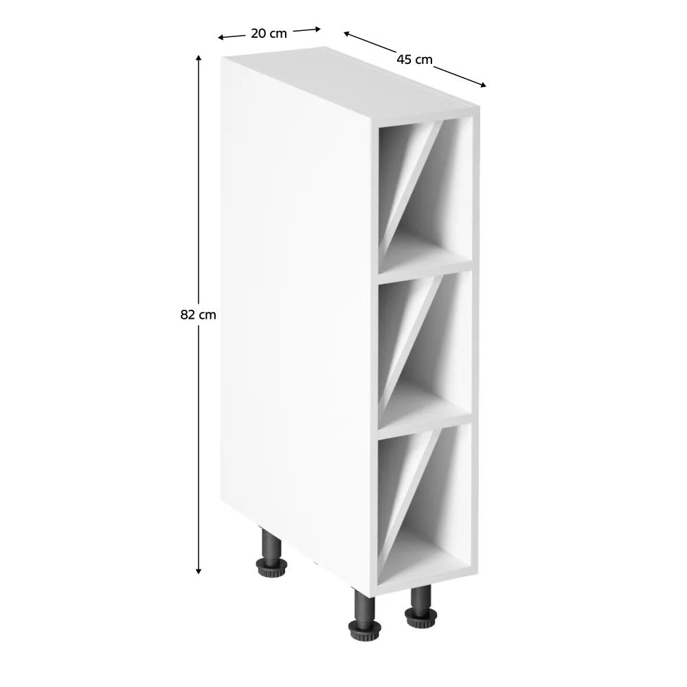 Spodní skříňka, bílá, AURORA D20W