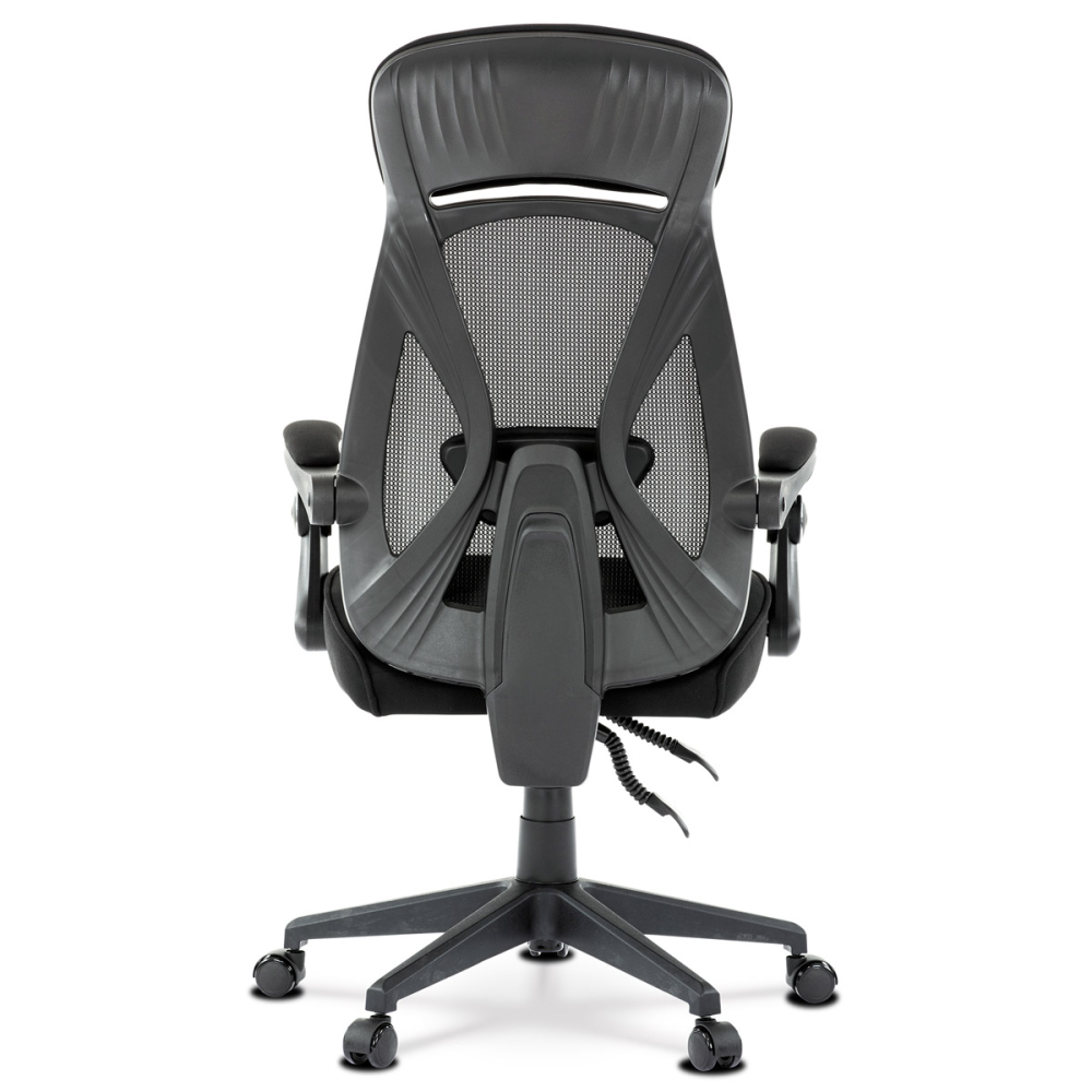 KA-Y309 BK - Kancelářská židle, potah černá látka a černá síťovina MESH, PC mech. s aretací