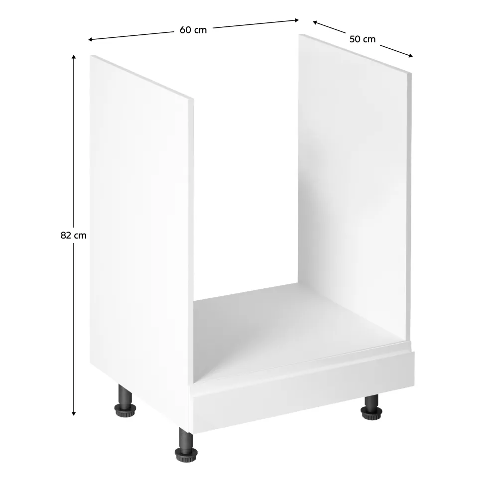 Skříňka na spotřebiče, bílá / bílá extra vysoký lesk, AURORA D60ZK
