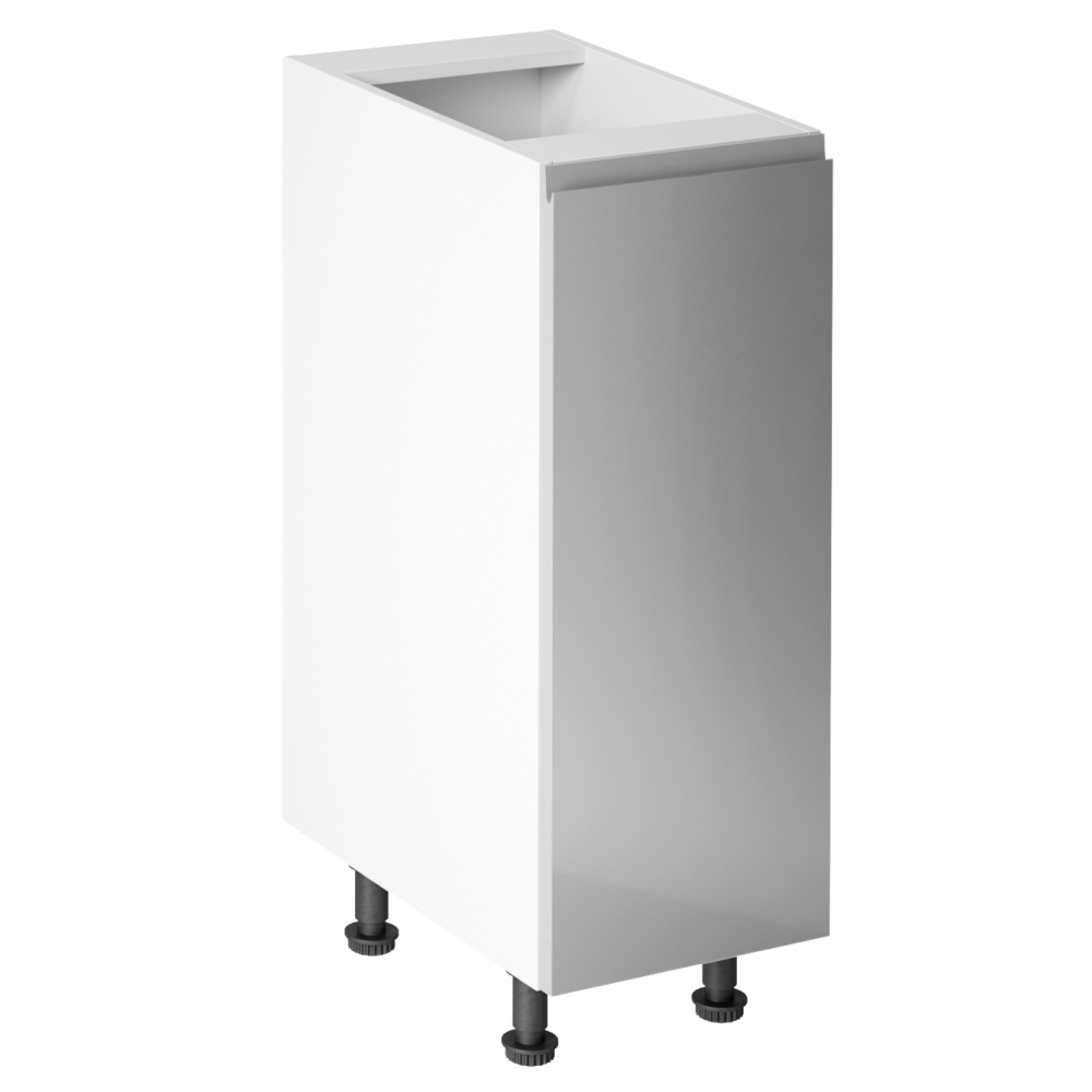 802/5000Spodní skříňka, bílá / šedá extra vysoký lesk, pravá, AURORA D30