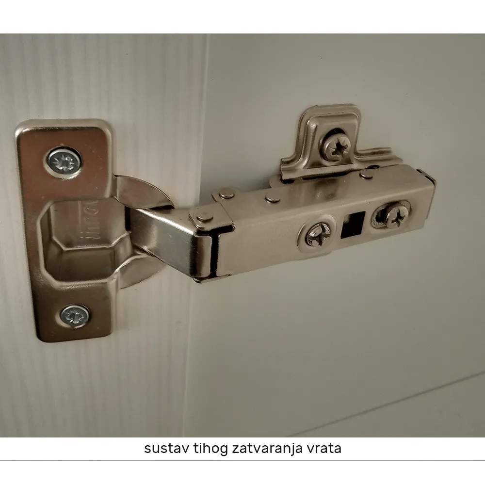 Potravinová skříňka, bílá/sosna andersen, levá, Provance D60R