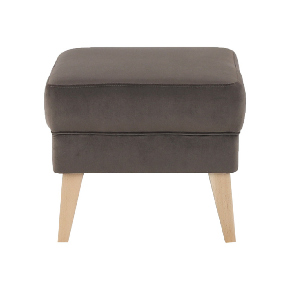 Taburet, taupe-šedohnědá / buk, RODEZA