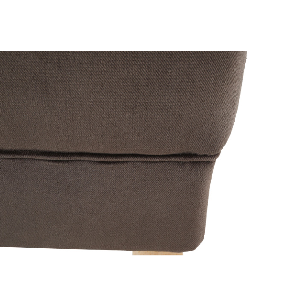 Taburet, taupe-šedohnědá / buk, RODEZA