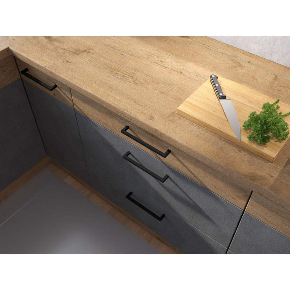 Dvířka na vestavnou myčku nádobí, šedá matná/dub lancelot, VEGA ZM 713x596