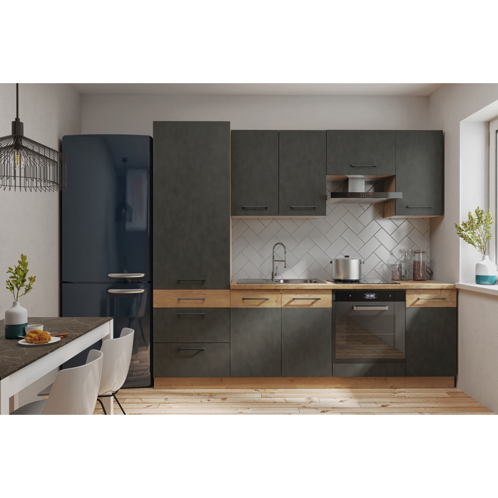 Dvířka na vestavnou myčku nádobí, šedá matná, VEGA ZM 713x446