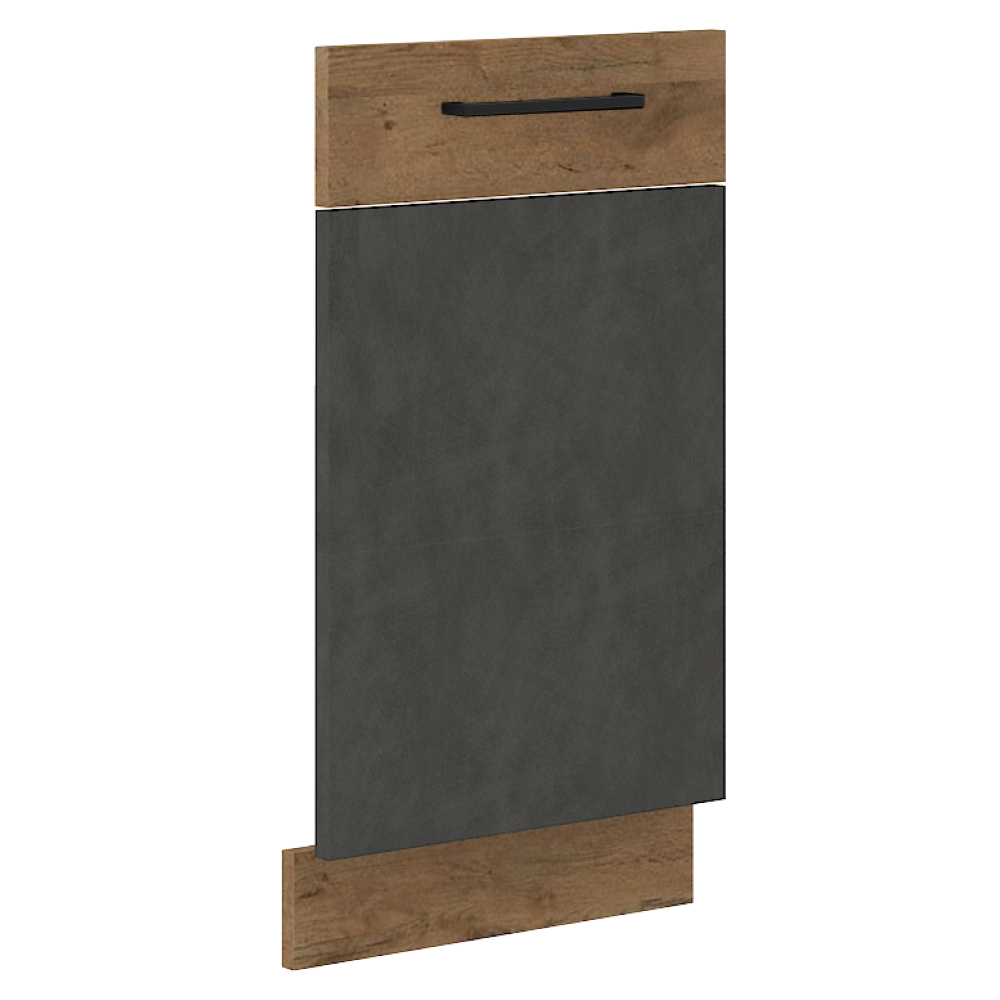 Dvířka na vestavnou myčku nádobí, šedá matná, VEGA ZM 713x446
