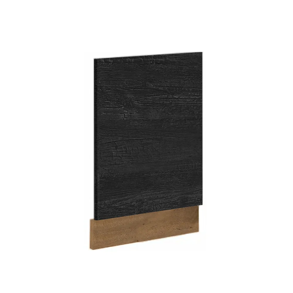 Dvířka na vestavnou myčku nádobí, šedá matná//dub lancelot, VEGA ZM 570x446