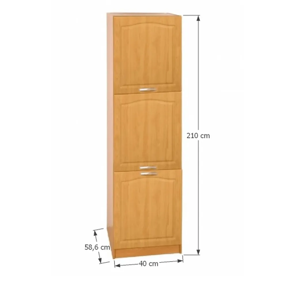 Kuchyňská skříňka, pravá, olše, LORA MDF NEW KLASIK S40 / 210/57