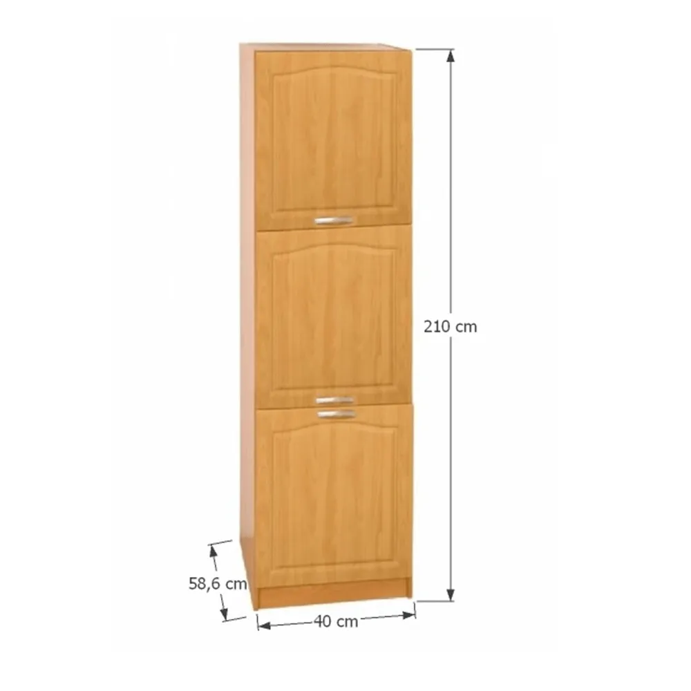 Kuchyňská skříňka levá, olše, LORA MDF NEW KLASIK S40 / 210/57