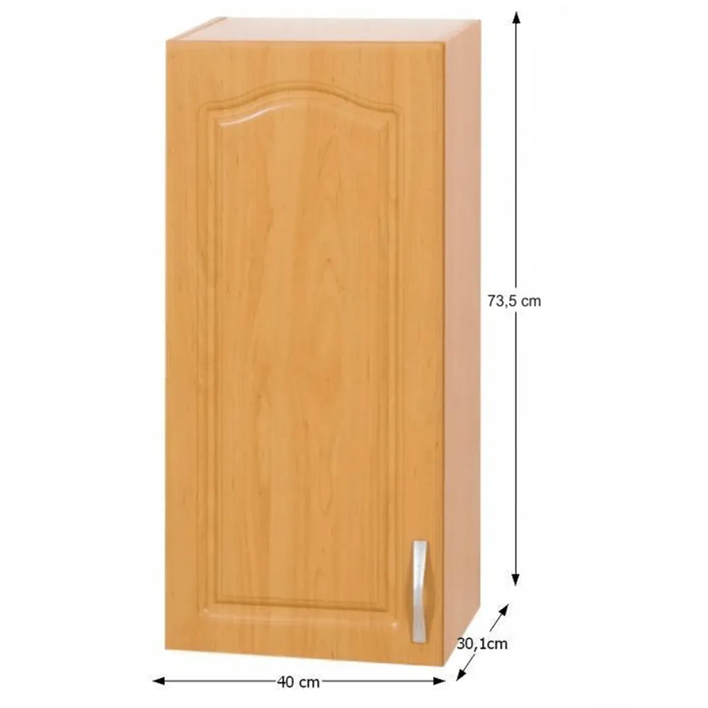 Horní skříňka, olše, ľavá, LORA MDF NEW KLASIK W40 / 735