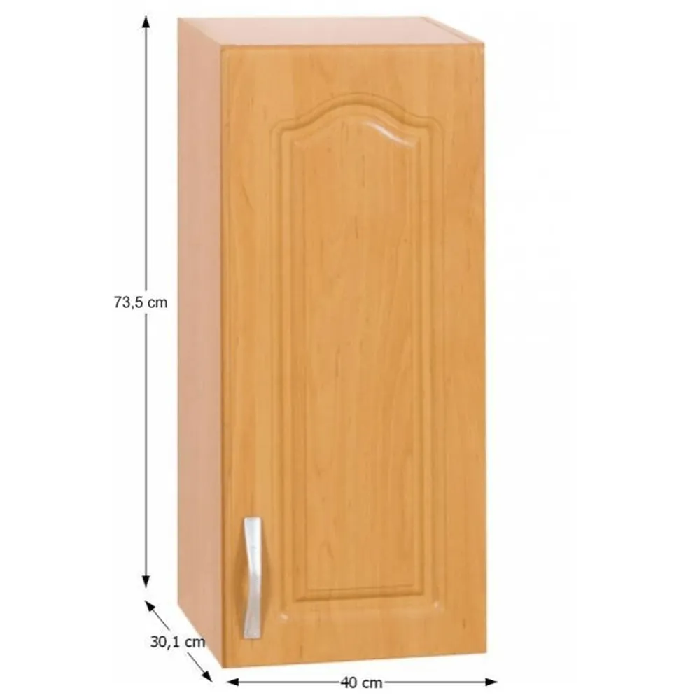 Horní skříňka, olše, pravá, LORA MDF NEW KLASIK W40 / 735