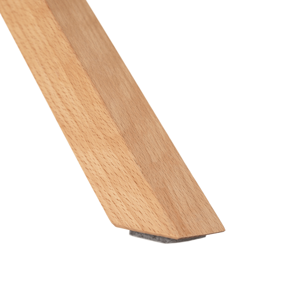 Otočné křeslo, béžová/buk, DALIO