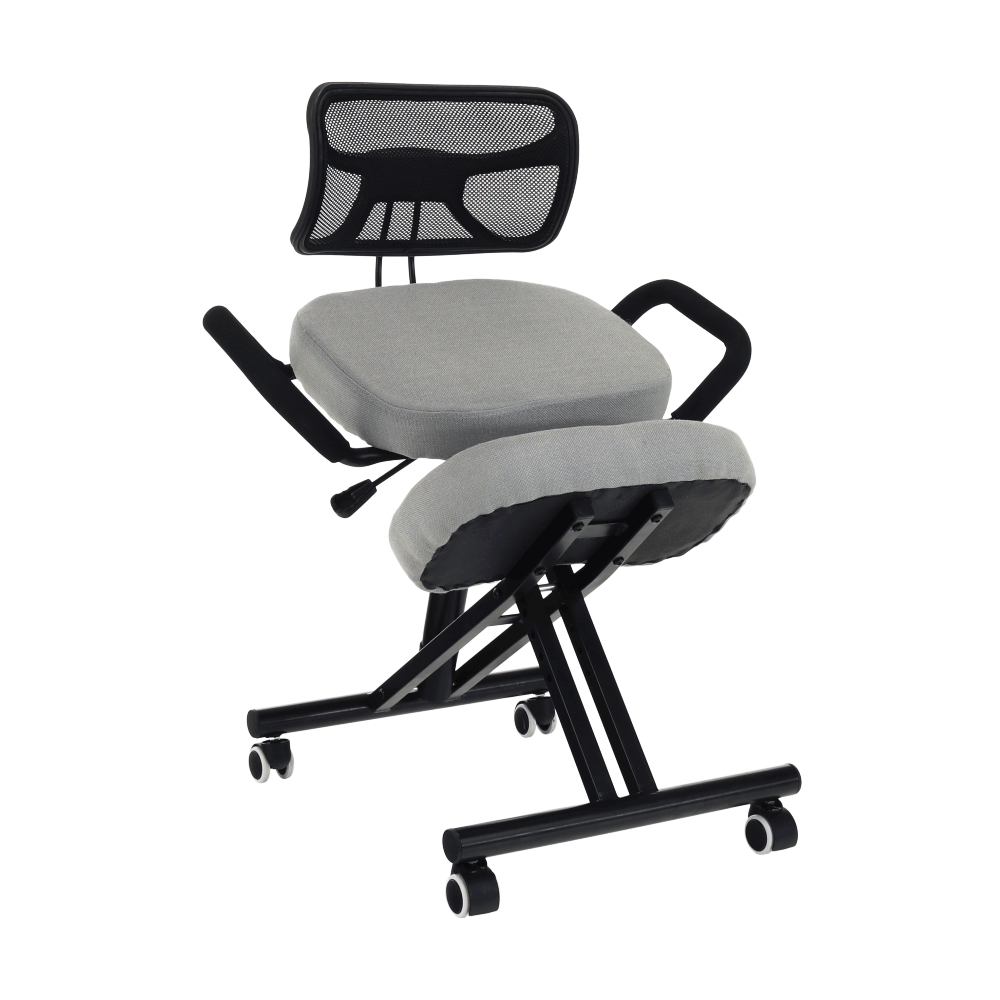 Ergonomická kľakačka, šedohnědá taupe / černá, RUFUS