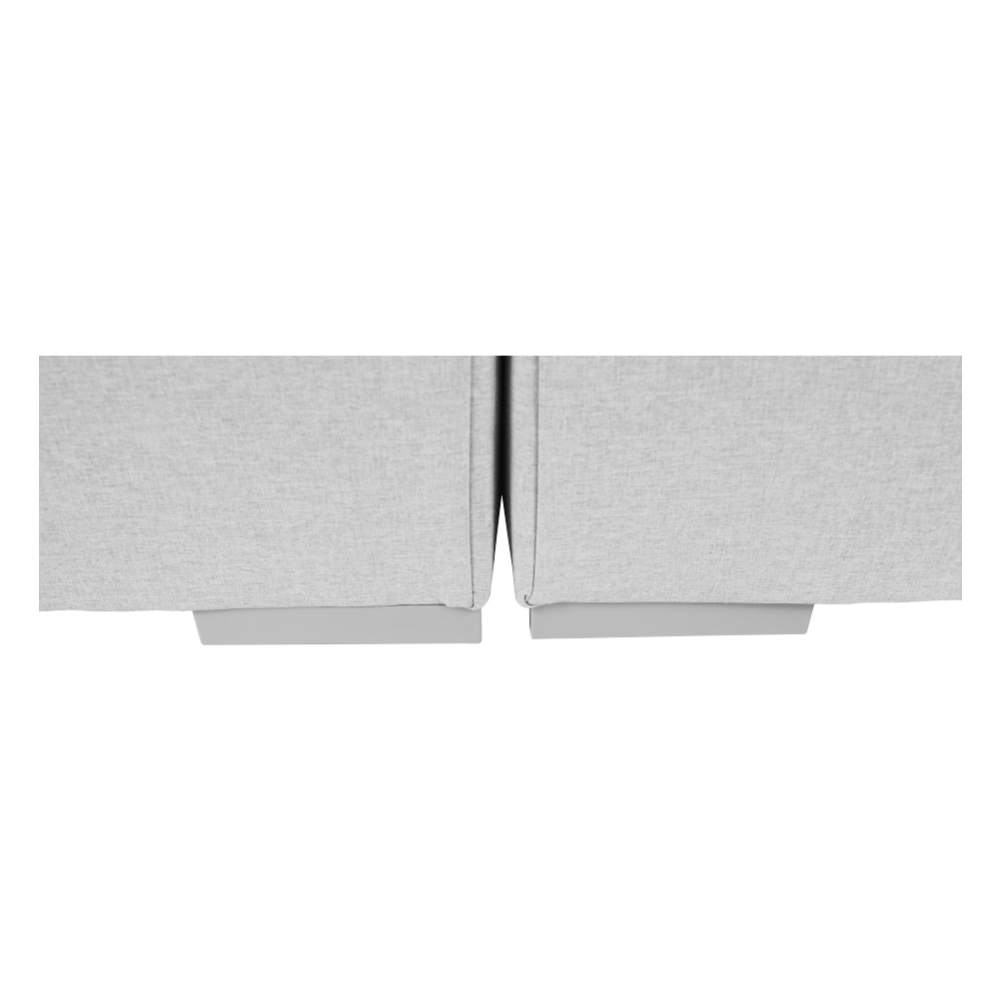 Boxspringová postel 160x200, světle šedá, FERATA KOMFORT