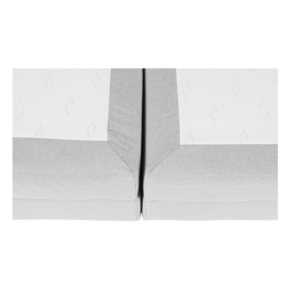 Boxspringová postel 180x200, světle šedá, FERATA KOMFORT