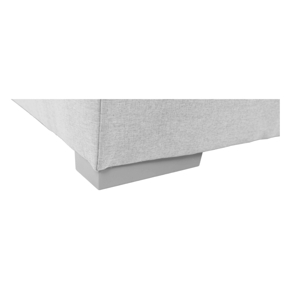 Boxspringová postel 180x200, světle šedá, FERATA KOMFORT