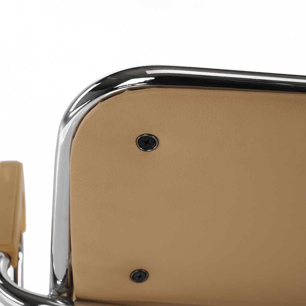 Zasedací stolička, hnědá ekokůže, DERYA