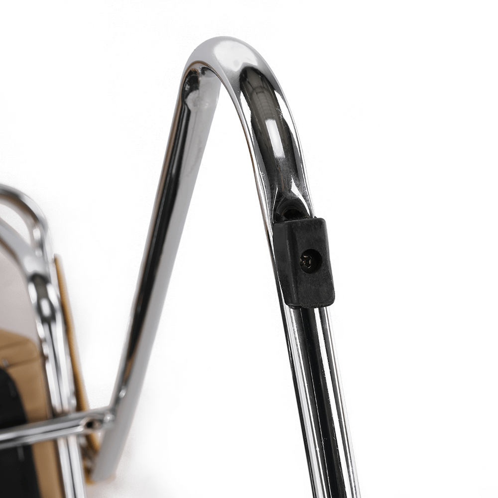 Zasedací stolička, hnědá ekokůže, DERYA