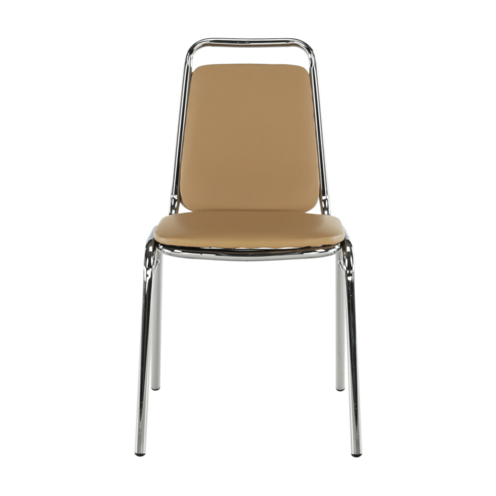 Zasedací stolička, hnědá ekokůže, ZEKI