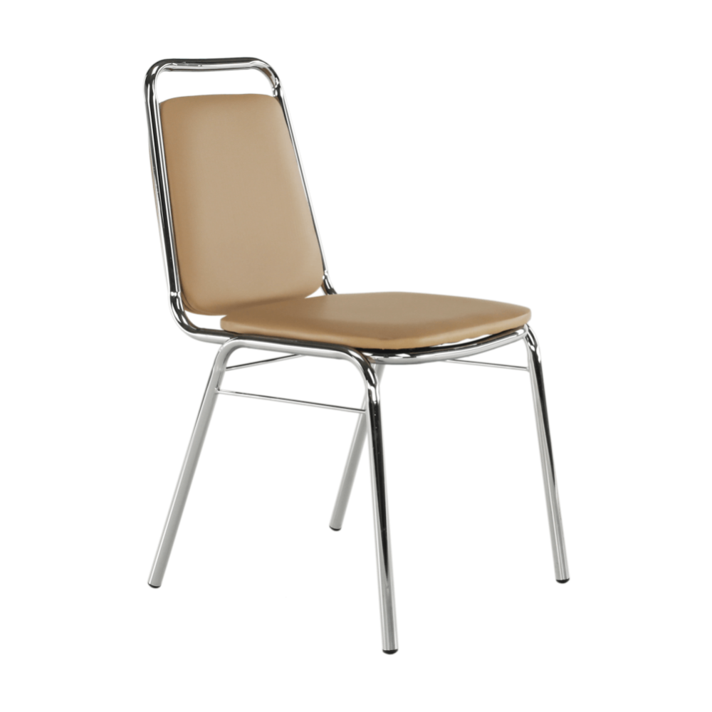 Zasedací stolička, hnědá ekokůže, ZEKI