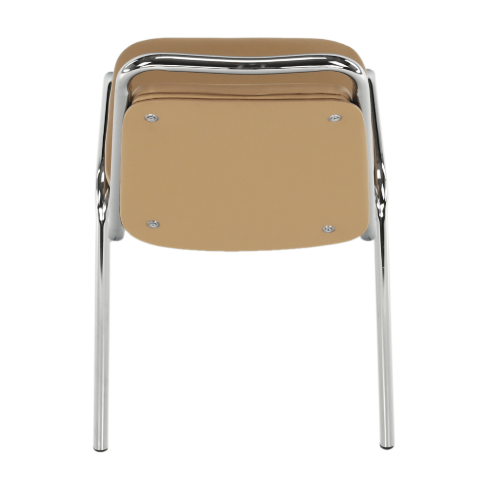 Zasedací stolička, hnědá ekokůže, ZEKI