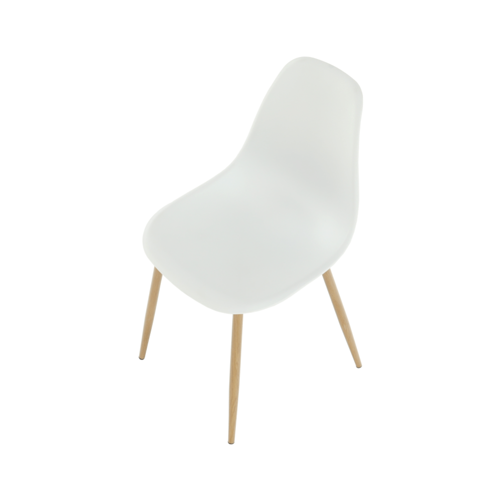 Židle, bílá / přírodní, SINTIA