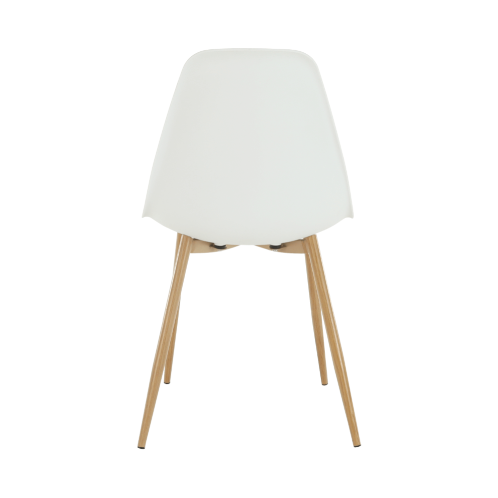 Židle, bílá / přírodní, SINTIA