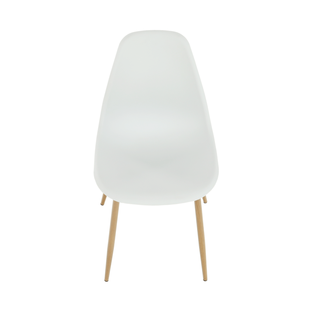 Židle, bílá / přírodní, SINTIA