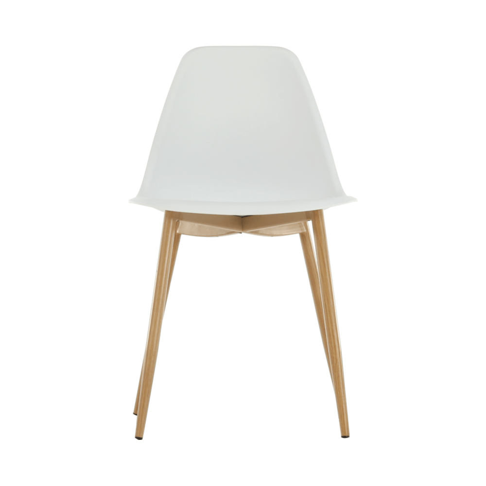 Židle, bílá / přírodní, SINTIA