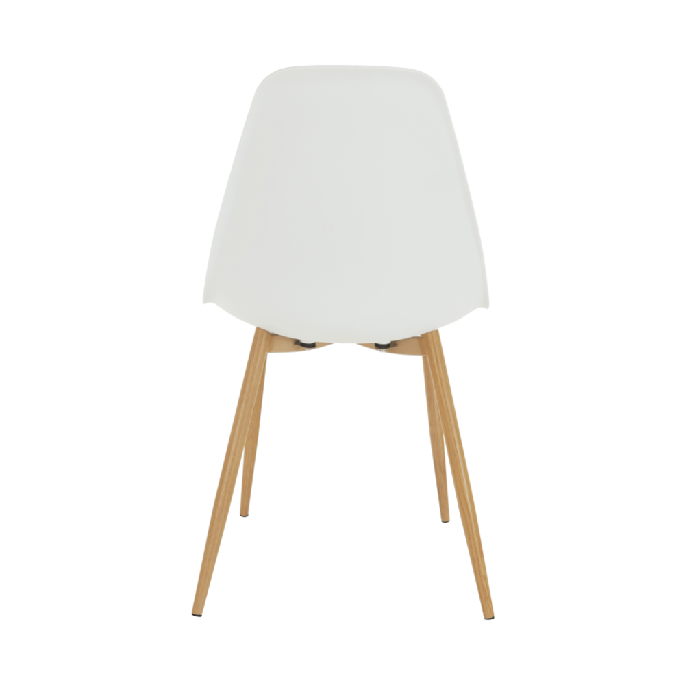 Židle, bílá / přírodní, SINTIA