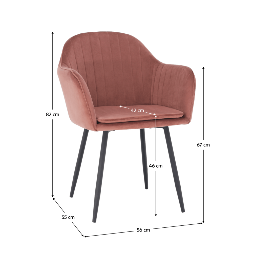 Designové křeslo, růžovohnědou Velvet látka, ZIRKON