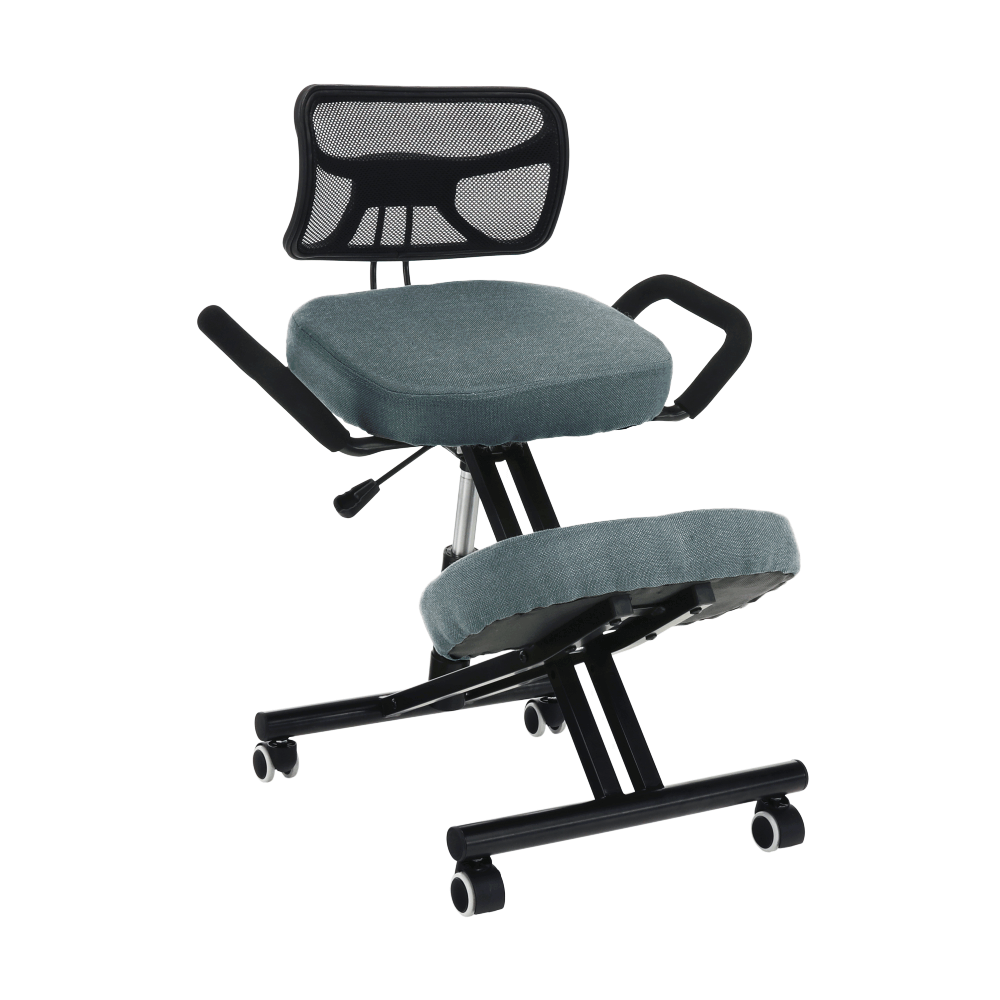 Ergonomická klekačka, šedá/černá, RUFUS