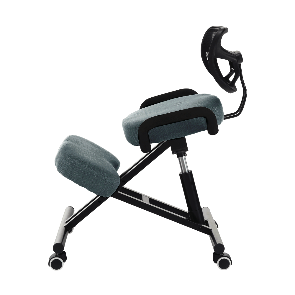 Ergonomická klekačka, šedá/černá, RUFUS