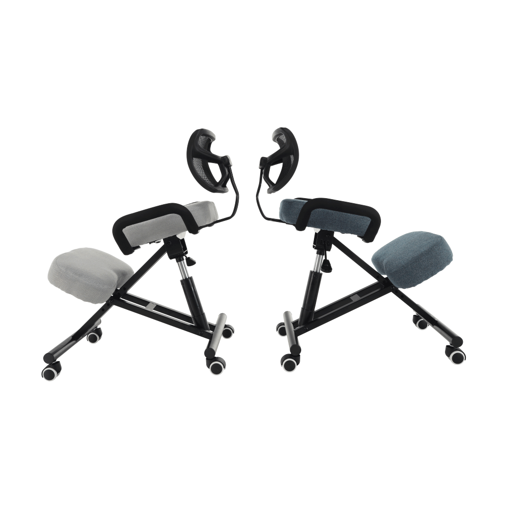 Ergonomická klekačka, šedá/černá, RUFUS