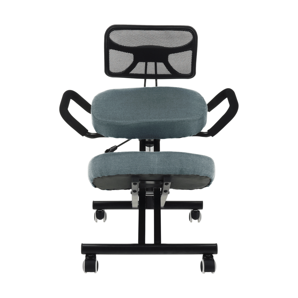 Ergonomická klekačka, šedá/černá, RUFUS