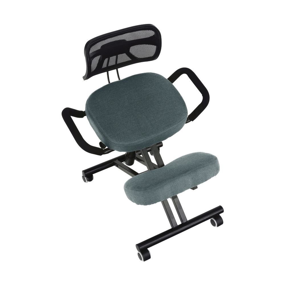 Ergonomická klekačka, šedá/černá, RUFUS