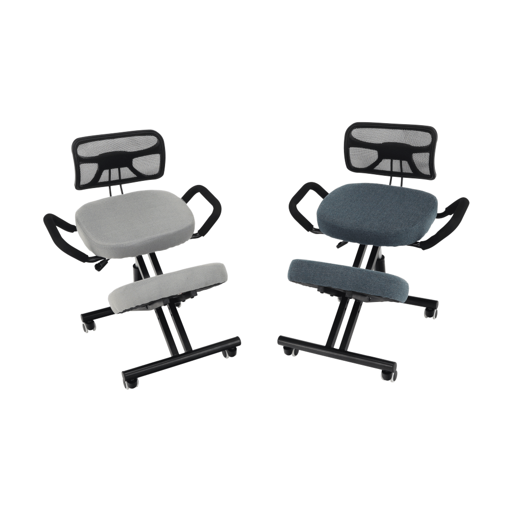 Ergonomická klekačka, šedá/černá, RUFUS
