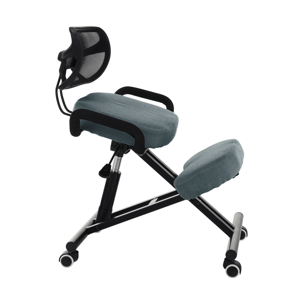 Ergonomická klekačka, šedá/černá, RUFUS